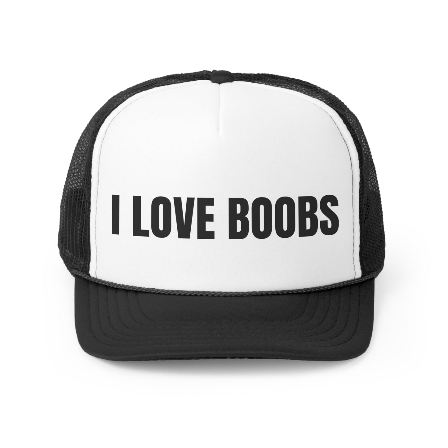 I Love Boobs Funny Trucker Hat