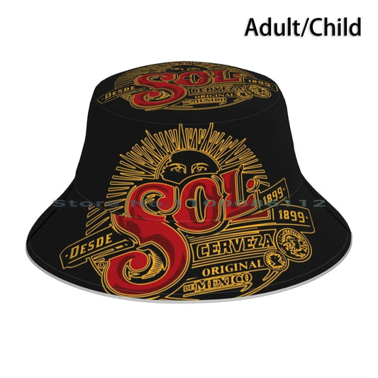 Cerveza Sol Bucket Hat Sun Cap Beer Brewery Breweriana Mexico Sun