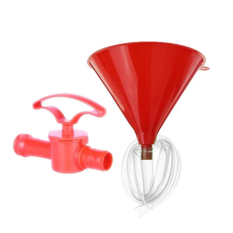 Plastic Filling Funnel Beer Funnel Wine Liquid Pipe Beer Tool Party Drinking Bar Plastic Festivals Hose For Birthday Valve F7Y6