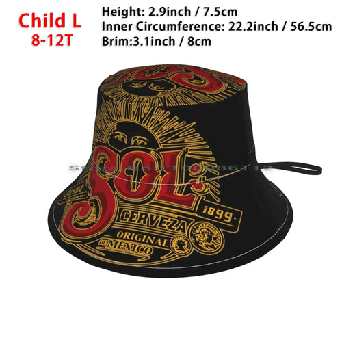 Cerveza Sol Bucket Hat Sun Cap Beer Brewery Breweriana Mexico Sun