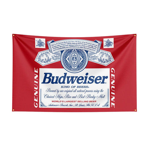 90x150cm Budweisers Flag Polyester Printed Beer Banner For Decor