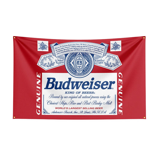 90x150cm Budweisers Flag Polyester Printed Beer Banner For Decor