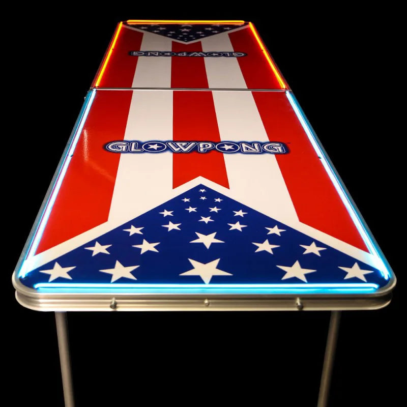 Newest aluminium Led Portable Beer Pong Table Folding Outdoor Beer