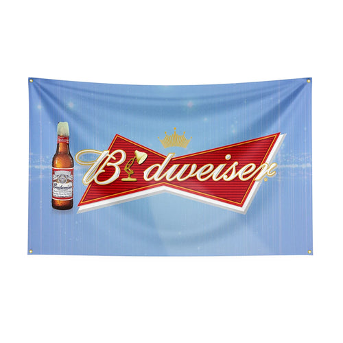 90x150cm Budweisers Flag Polyester Printed Beer Banner For Decor