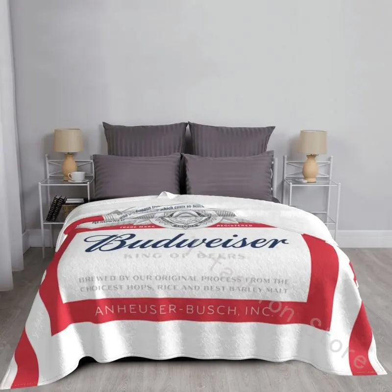 60x80 Inch Budweisers Home Textile Luxury Adult Gift Warm Lightweight